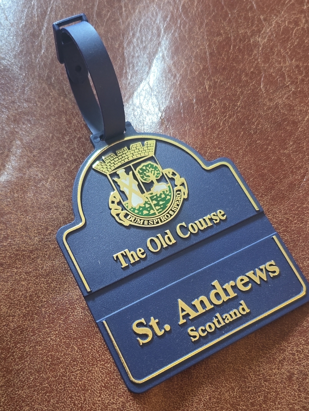 St. Andrews | The Old Course Navy & Gold Golf Bag Tag